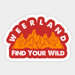 Find Your Wild Red Sticker